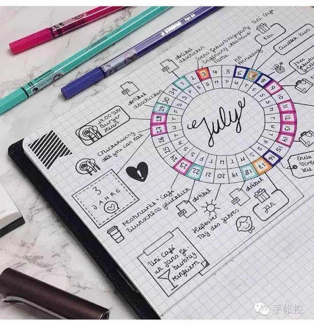 手帐技巧 | 欧美超火的Bullet Journal，离不开这几个套路！