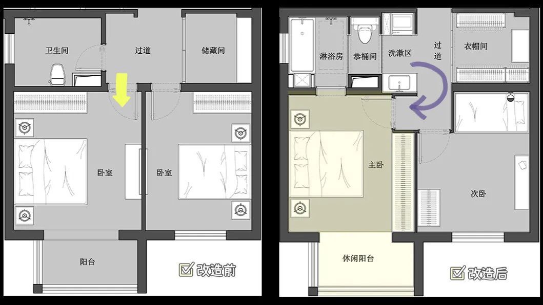 客餐厨书房全打通，80㎡的禅意空间比别墅还通透