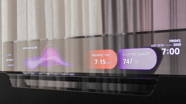 LG公布55寸透明OLED电视：从你的床尾徐徐升起