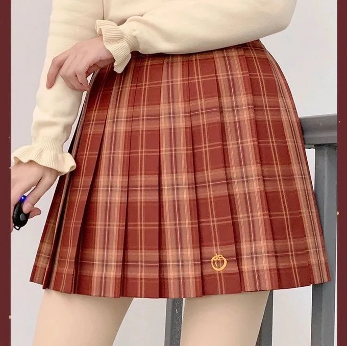 jk制服貌美新年紅色jk制服格裙新的一年就要紅紅火火