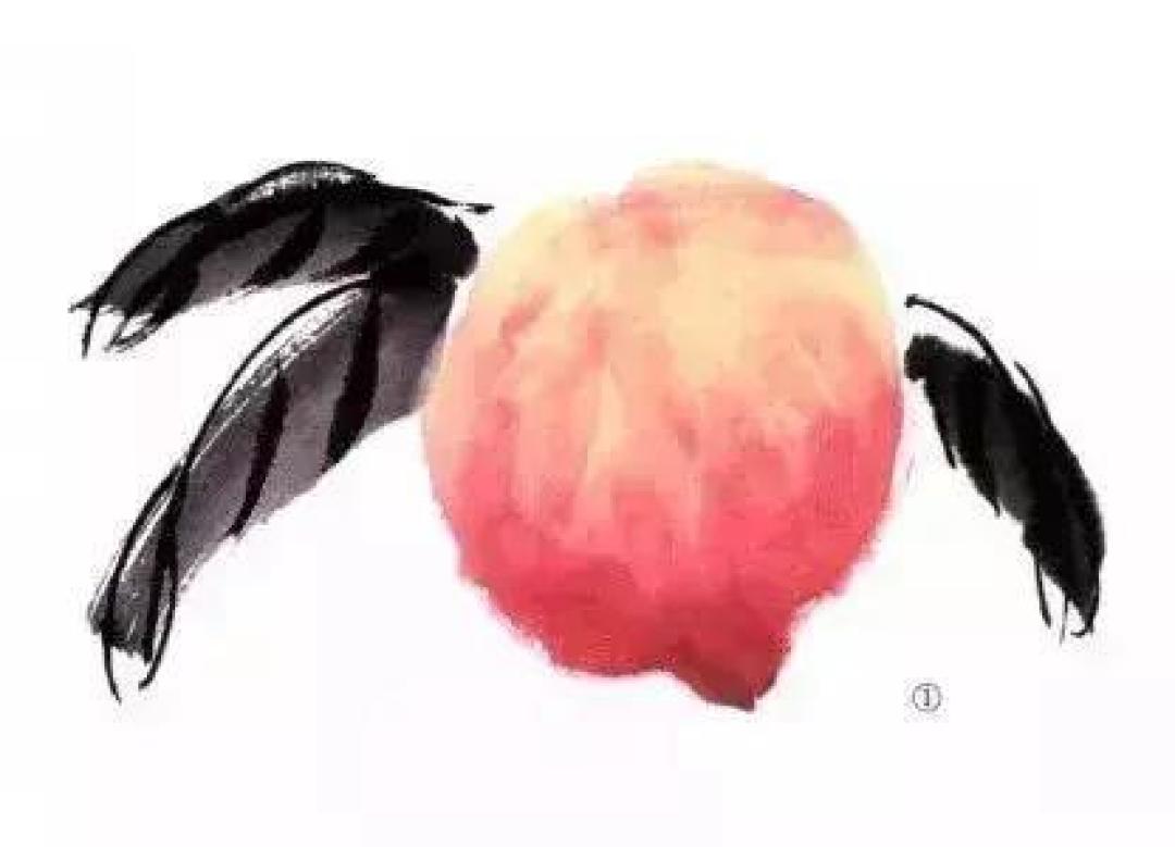 画国画桃子的步骤你学会了吗?