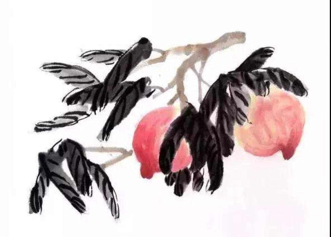 画国画桃子的步骤你学会了吗?