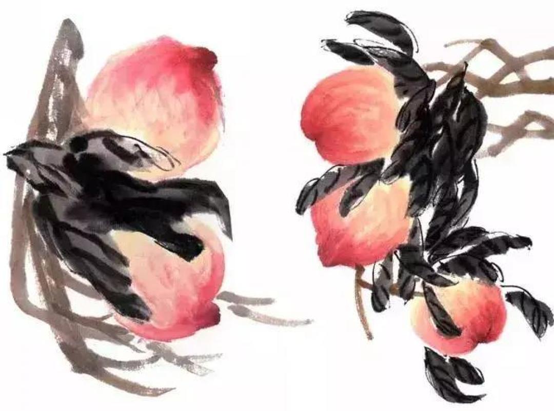 画国画桃子的步骤你学会了吗?