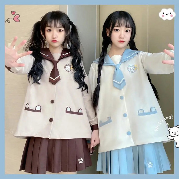 軟妹必備的五款超可愛的幼稚園jk制服