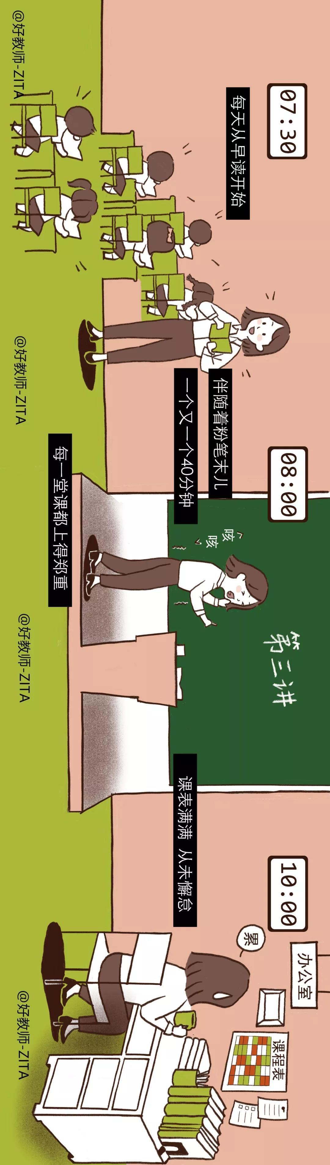 开学后,中国老师的一天!太真实了!
