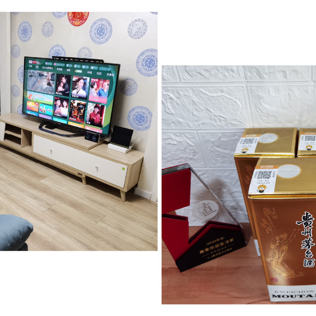 买家具，“送”茅台：20平的小客厅电视是挂还是摆？还真得研究研究。