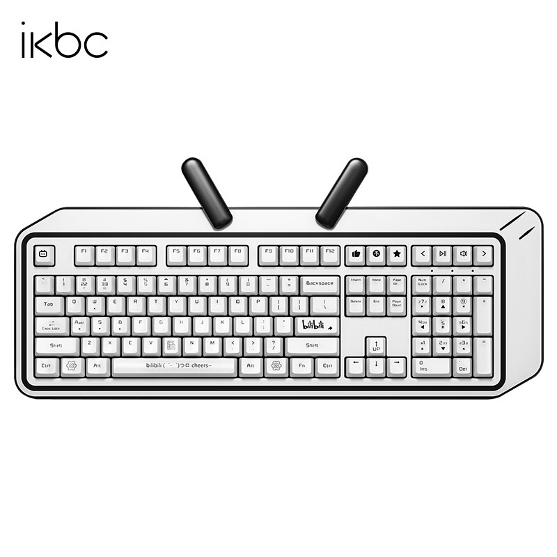 这个键盘适合收藏，晒晒我的ikbc哔哩哔哩异次元立体小电视键盘