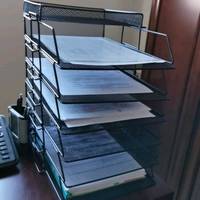 这个多层文件架的材质很有质感