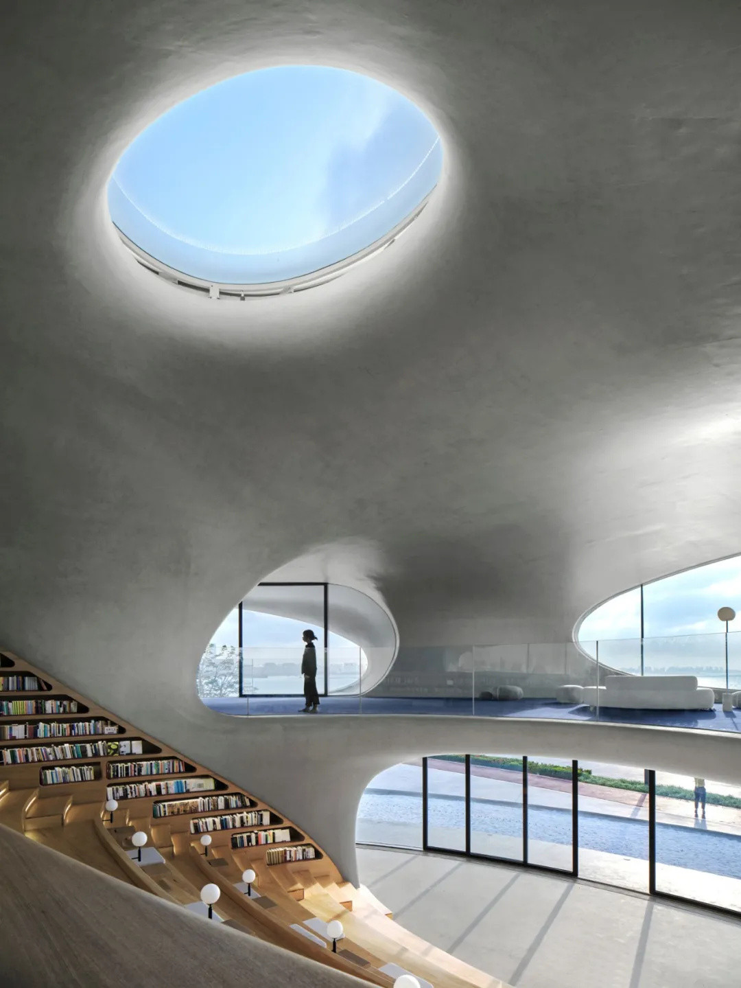 云洞图书馆惊艳落成：静处于陆地与海洋之间的建筑