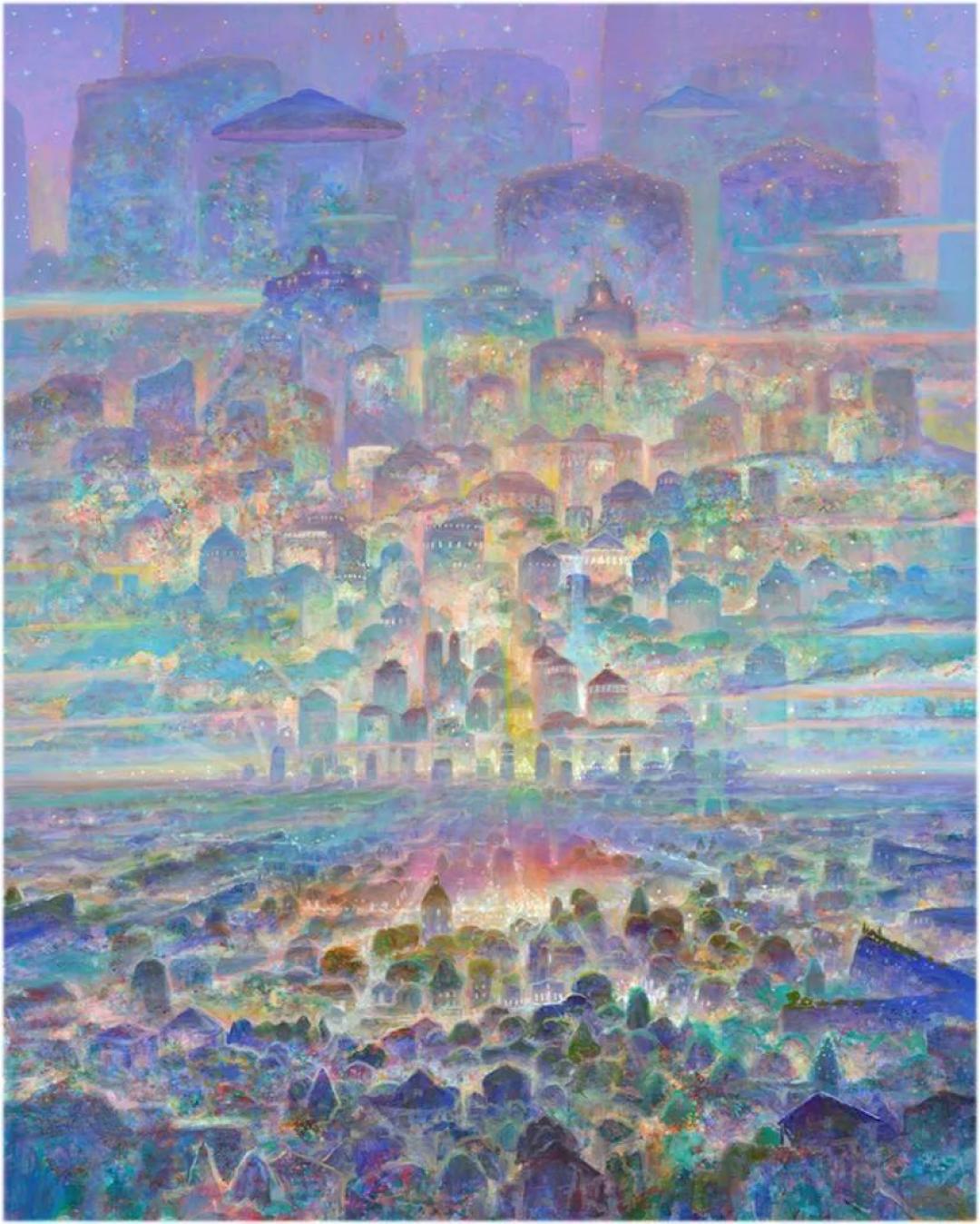 绝美|宫崎骏动画场景原画师,艺术家井上直久笔下的乌托邦世界