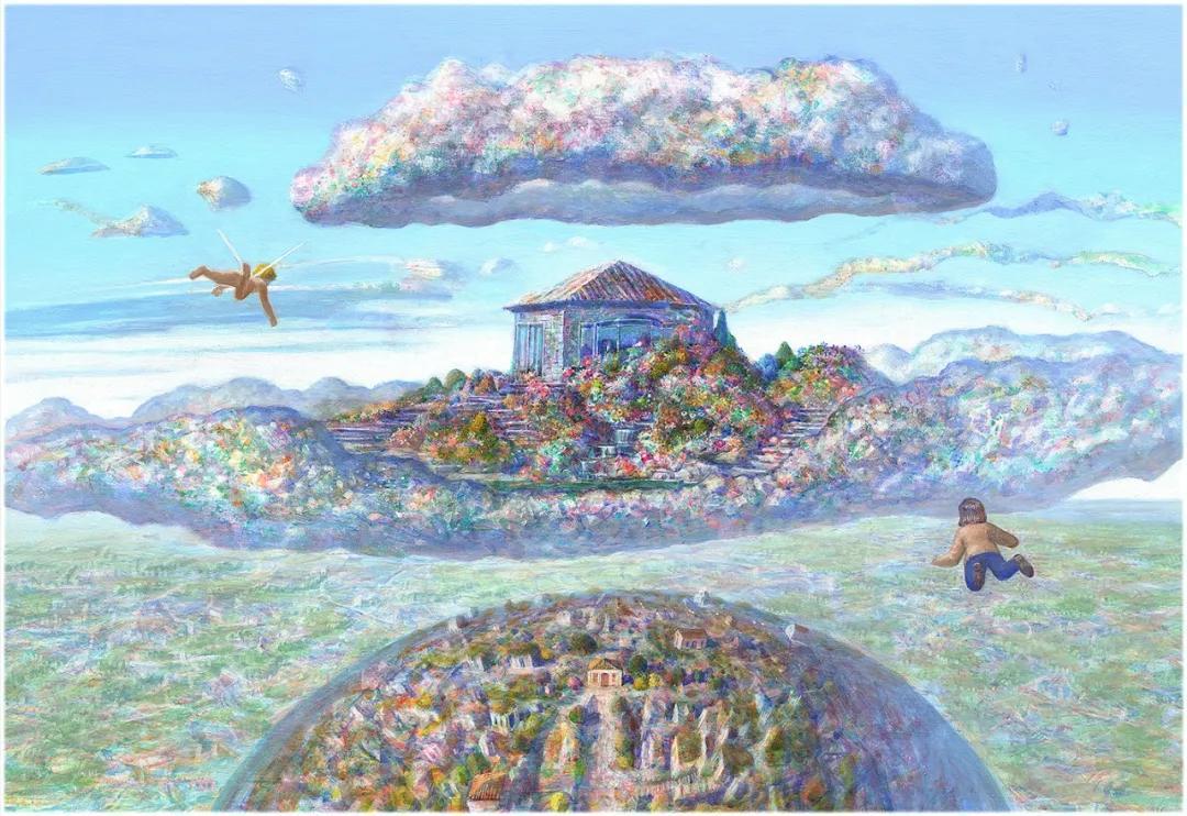 绝美宫崎骏动画场景原画师艺术家井上直久笔下的乌托邦世界