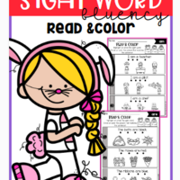 【打印素材】《Sight Word Fluency Read and Color》，超级好的核心词汇训练素材
