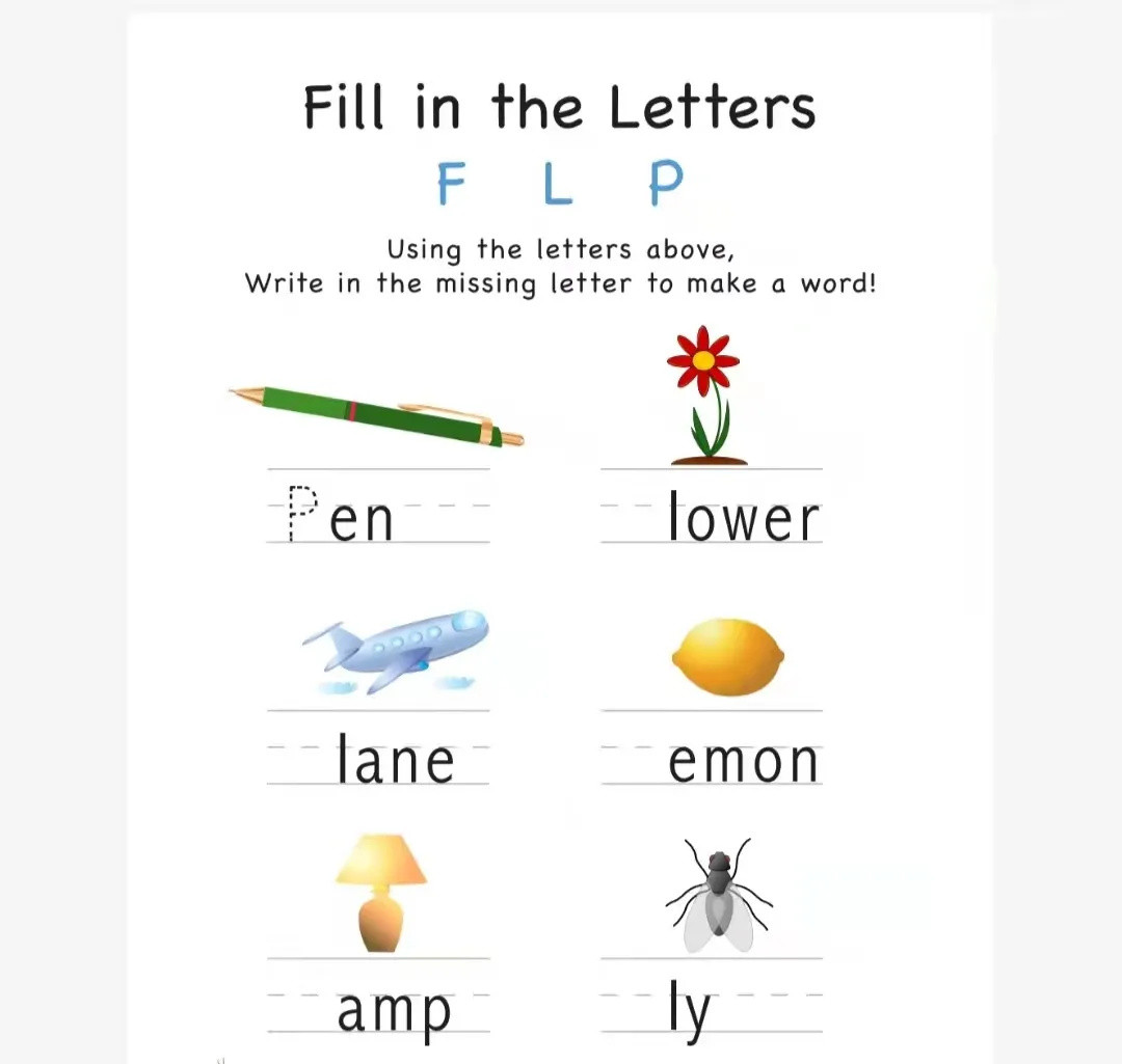 【打印素材】欧美幼儿拼写资料，帮助孩子爱上学英语