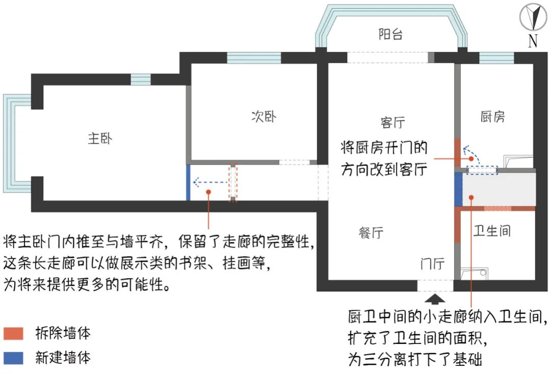 61㎡复古风两居，谁说小户型不能浴缸自由