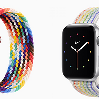 苹果发布两款 Apple Watch Pride Edition 表带，彩虹编织、还能反光