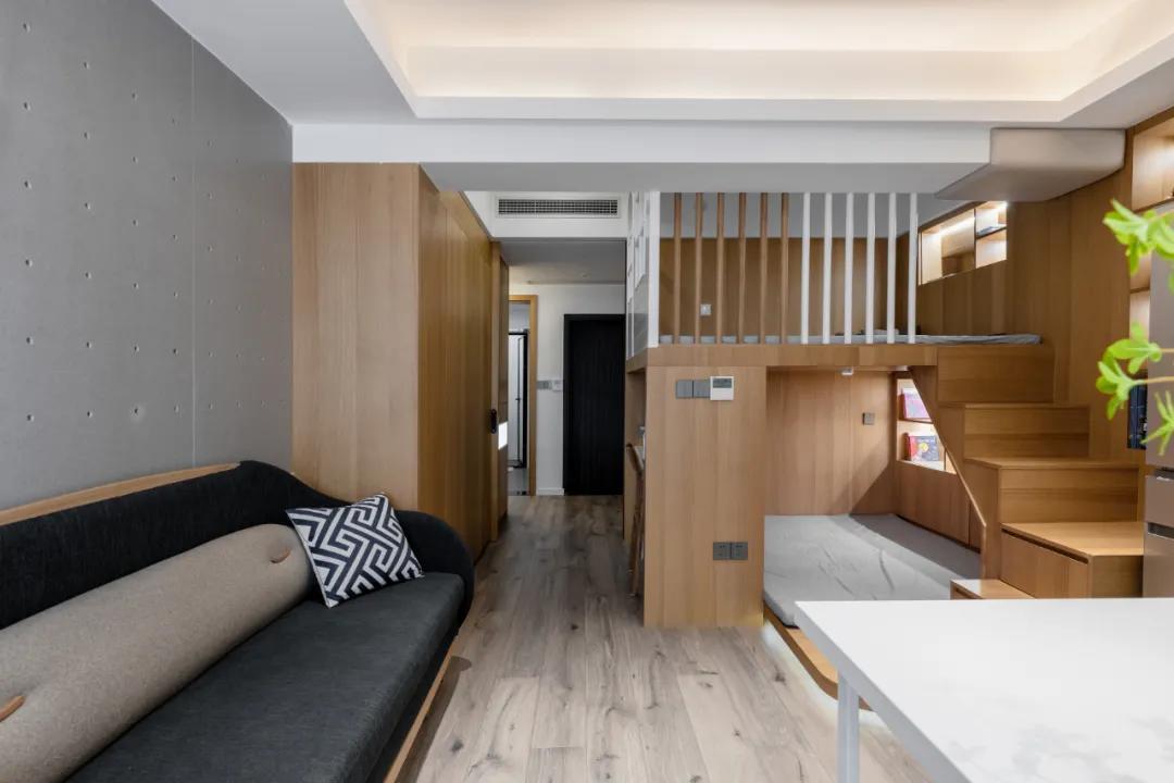 原37m²单身公寓,爆改后住五人!看不腻的蜗居逆袭!