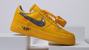 Off-White™ x Nike Air Force 1「University Gold」实物近赏