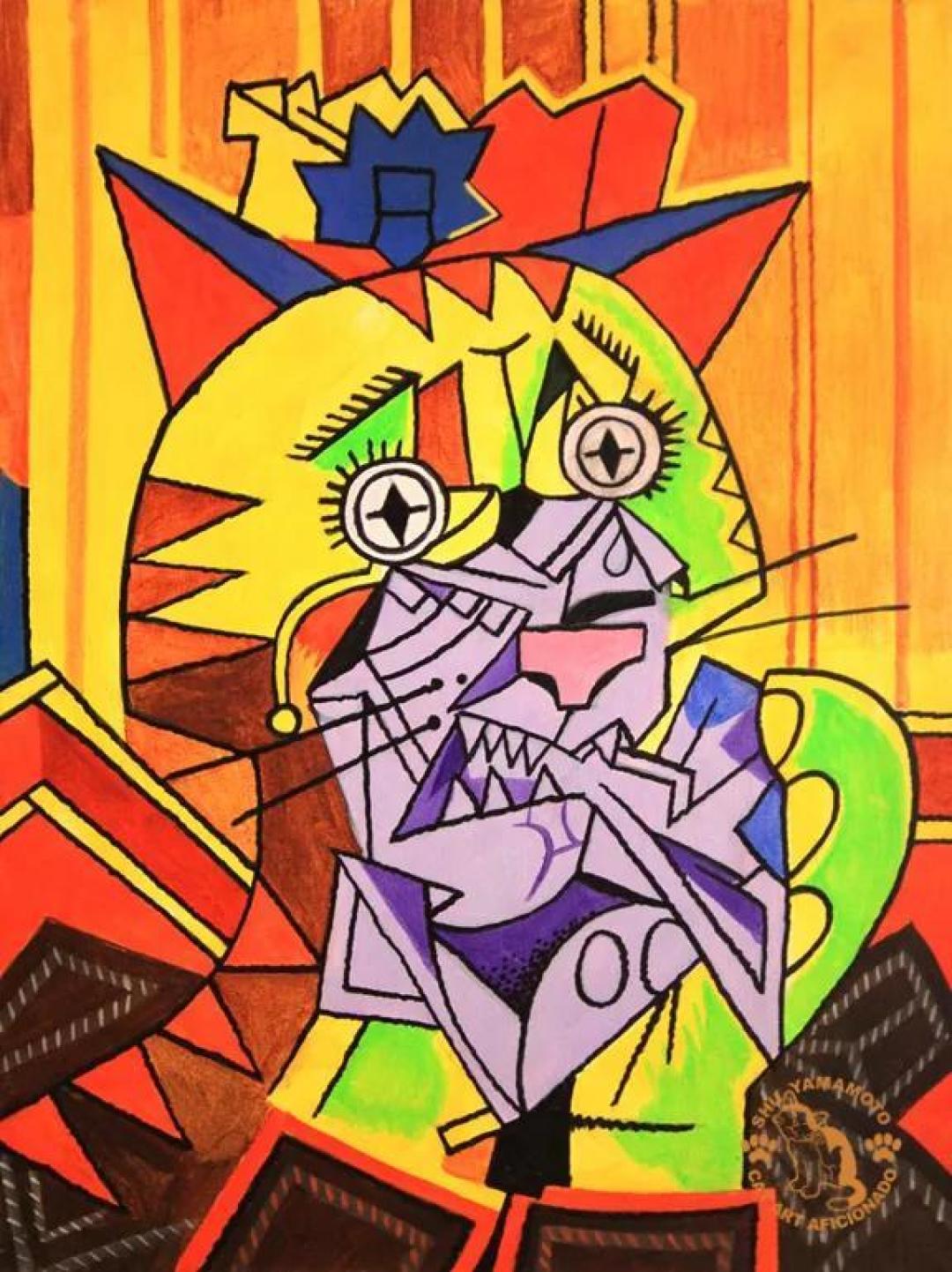 喵星人请进|日本艺术家笔下的猫咪“入侵”世界名画,萌到让人尖叫!