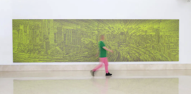 有设计师背景的艺术家 画了十几年的 谷歌 地图 还与劳斯莱斯 耐克跨界合作 陆新建与他的 城市基因 艺术品 什么值得买