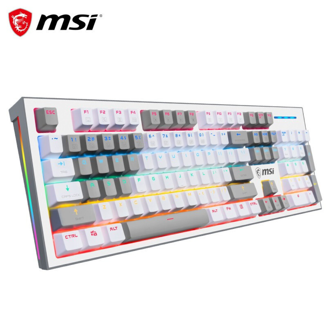 低调的高颜值机械键盘MSI VIGOR GK50Z PIXEL40度灰 轻体验