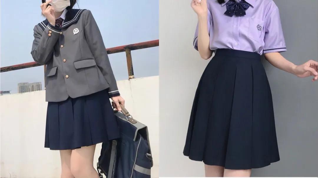 JK制服丨轮褶格裙穿腻了?快来试试箱褶裙吧!