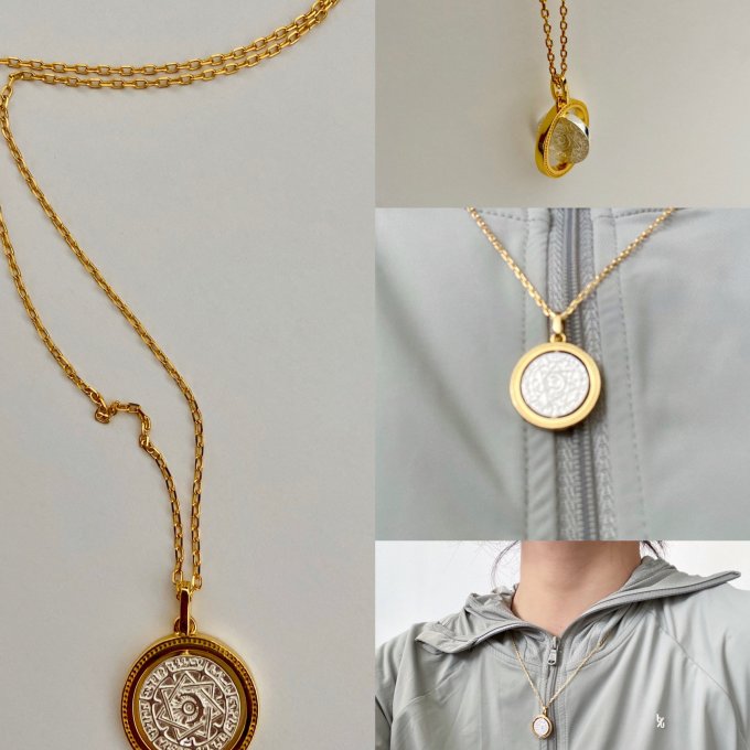 annann七芒星许愿币项链真的太美了