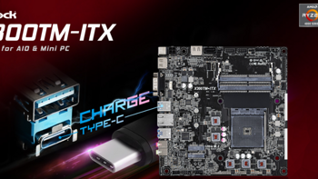 华擎发布 X300TM-ITX 超薄小板，支持 AMD 4000G APU