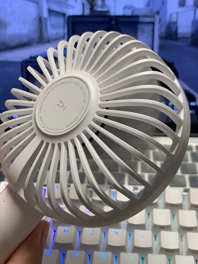 拔草紫米手持小风扇!