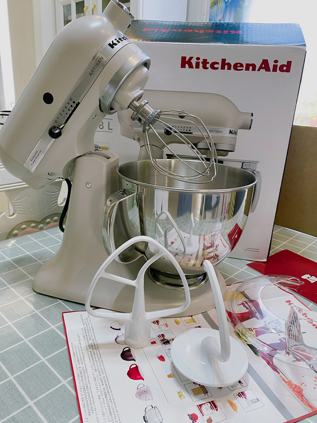 kitchenaid厨师机终于到手了