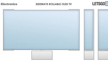 LG可卷曲电视专利再次创新突破！曝光首次采用横向卷轴屏设计
