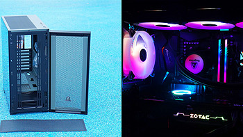 PC硬件与外设 篇一百一十七：支持双360水冷的中塔机箱，配色新颖、前侧双透的鑫谷直男360装机点评