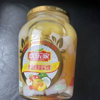 冰镇什锦水果罐头夏日必备解暑饮品