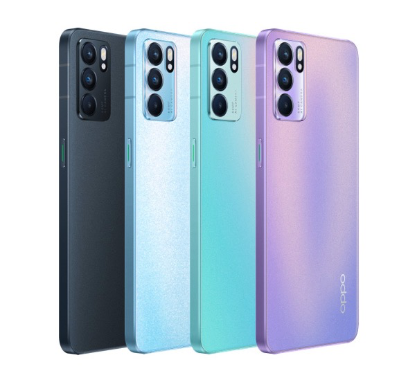 opporeno6星黛紫配色今日开售新晶钻30工艺一体化中框设计2799元起