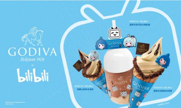 GODIVA 歌帝梵 x bilibili 系列冰品的梦幻联动