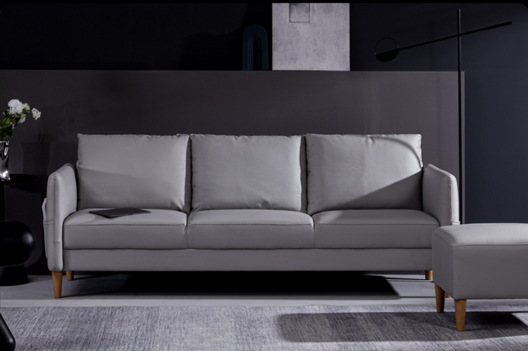 8H Panda零压沙发组——全实木框架，第四代Litchi微晶覆膜科技全面皮，更耐磨耐脏透气