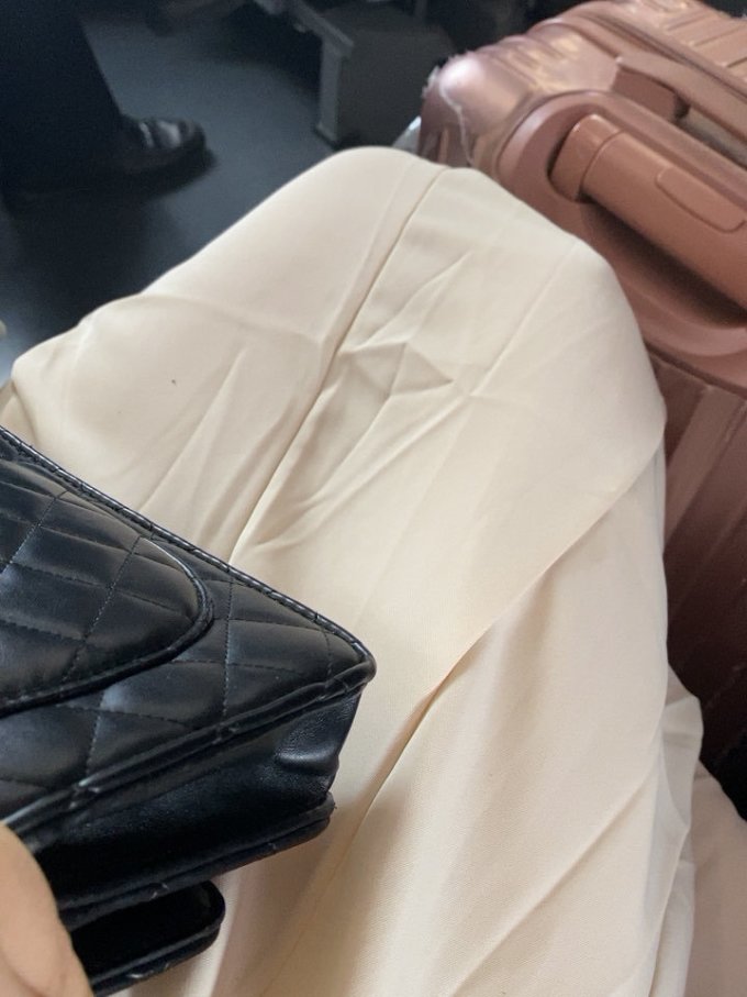 今天是挤高铁的一天,裙子有质感好穿