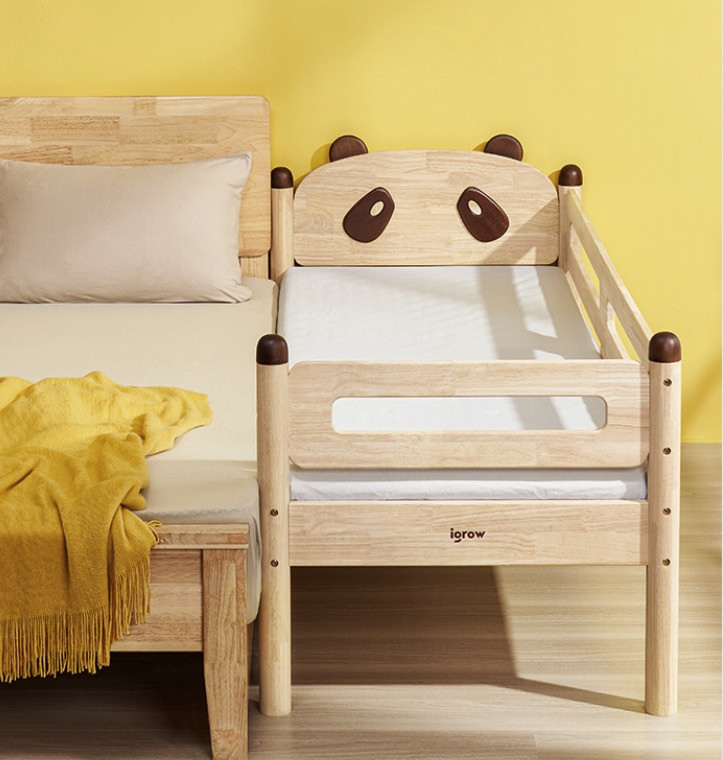爱果乐新品实木儿童床，新式护栏，细节满满安全感