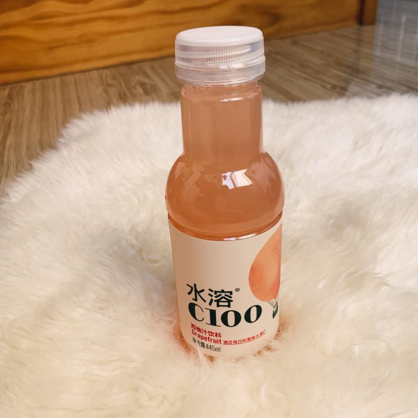 农夫山泉水溶c100西柚味复合果汁饮料445ml15瓶整箱装