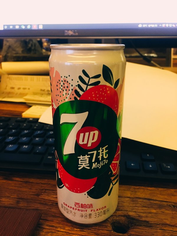 京东plus会员7up七喜西柚味碳酸饮料330ml12罐5件
