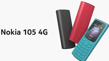 诺基亚105 4G红色款开启预售：支持支付宝、双卡双4G