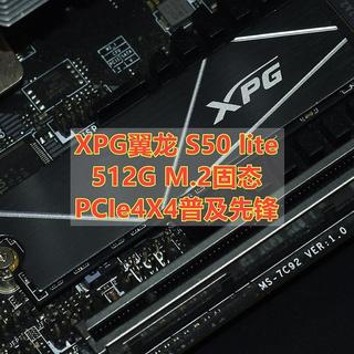 PCIe4X4普及先锋 XPG翼龙 S50 lite 512G M.2固态 体验分享