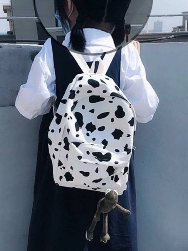奶牛纹书包