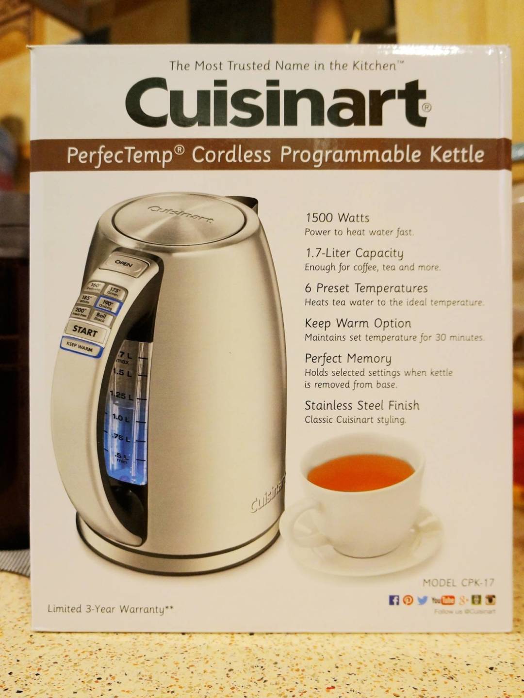 美膳雅CPK-17电水壶怎么样多段温控，颜值爆表_什么值得买