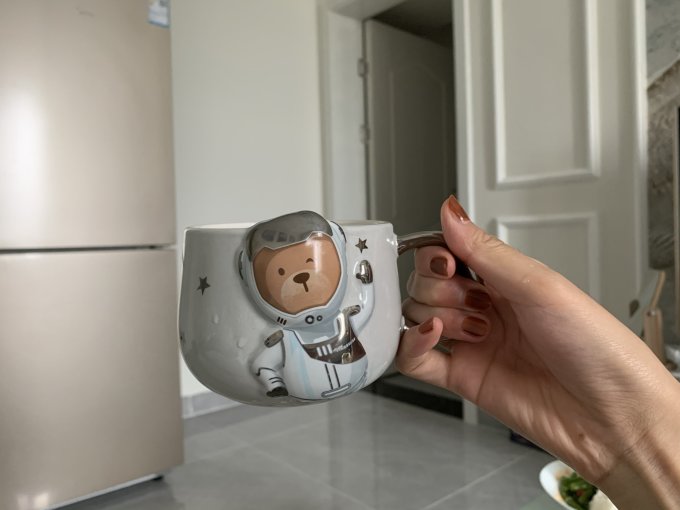 星巴克陶瓷杯怎么样 星巴克小熊宇航员水杯_什么值得买