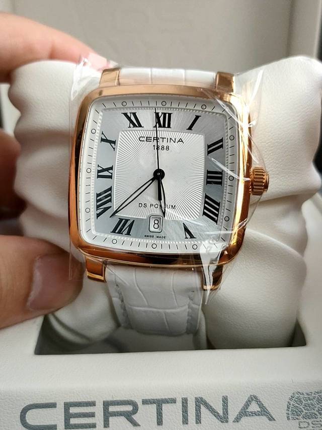 雪铁纳金圈方形时装表