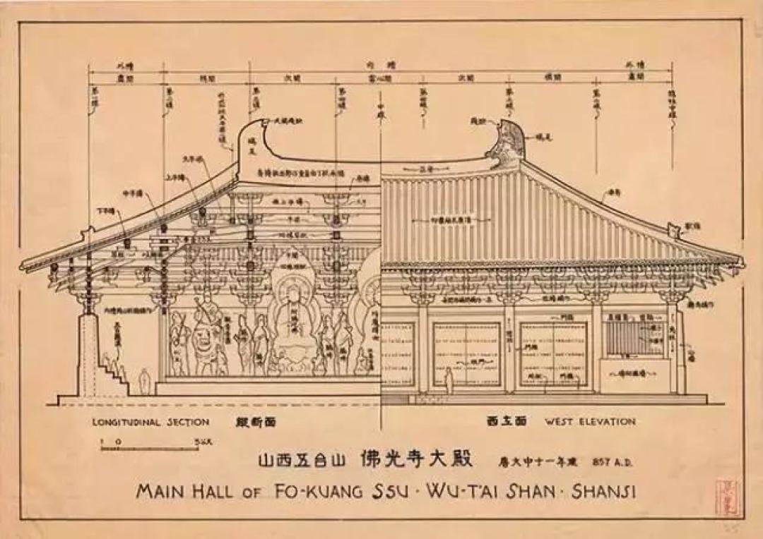 梁思成的手绘中国古建筑,惊艳了世人