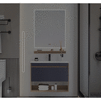 华艺卫浴智能北欧浴室柜，一键除雾、可调节亮度，超大收纳空间