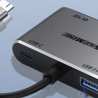 硕盟 TYPE C转HDMI+VGA+USB3.0+PD3.0四口扩展坞