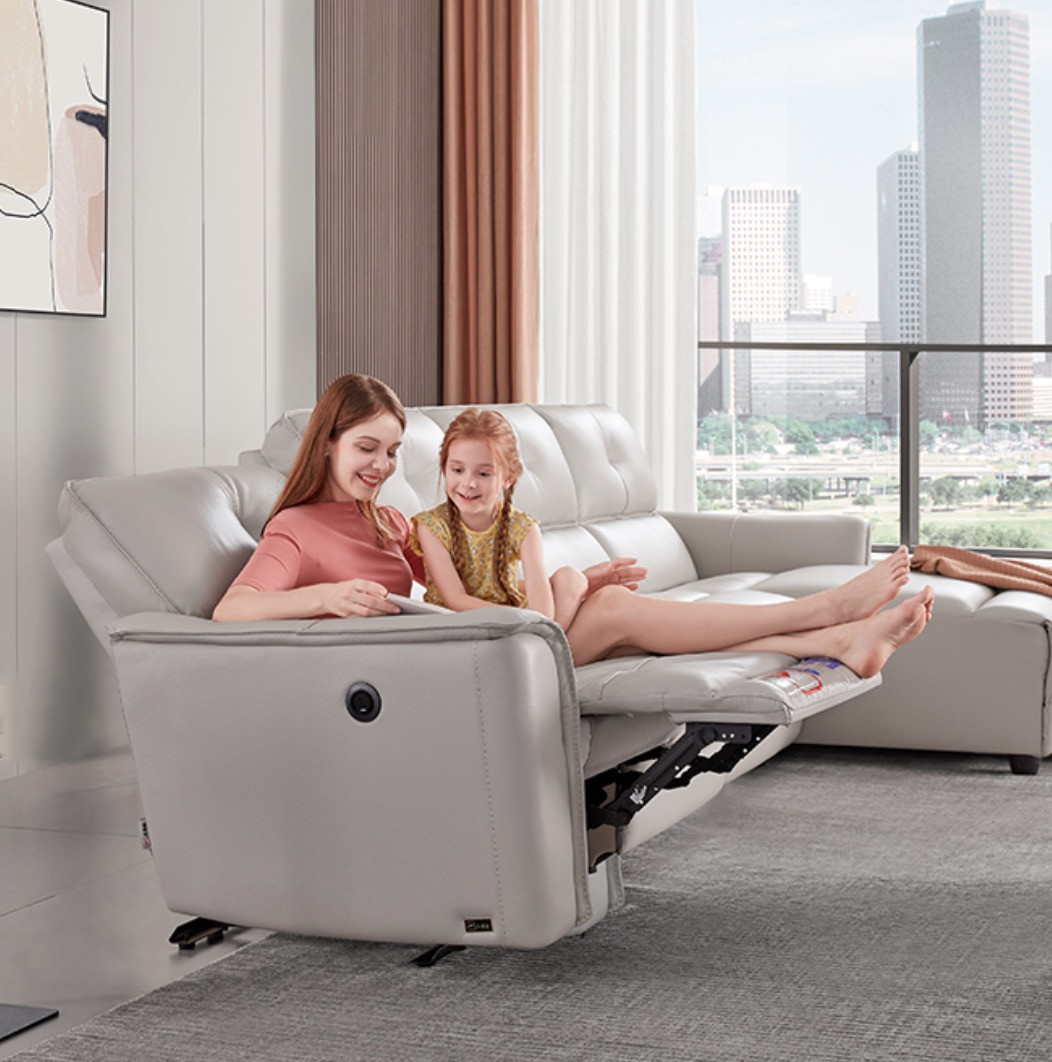芝华仕新品真皮功能沙发，升级智感分区靠背，带来N种舒适体验！