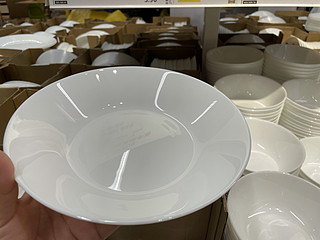 宜家奥夫塔白色钢化玻璃碗，绝对物美价廉